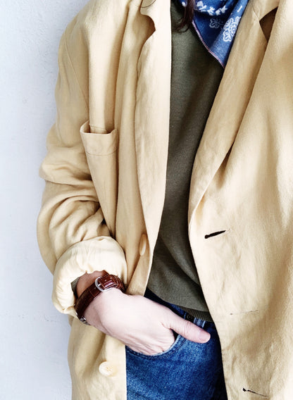 Vintage Linen Blazer