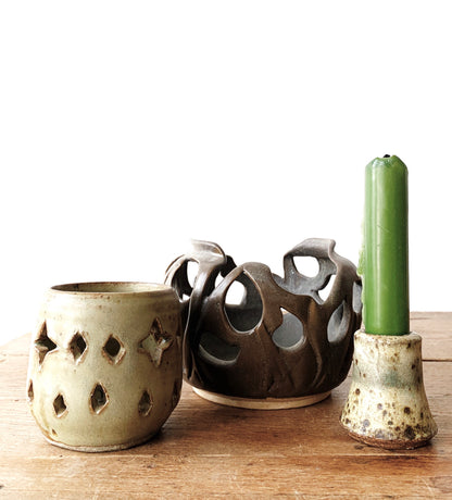 Handmade Ceramic Candle Holder Collection
