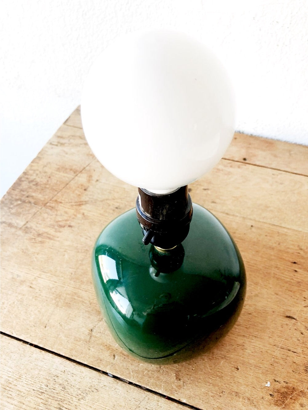 Vintage Green Ceramic Lamp