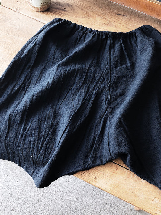 UZI NYC Hand Dyed Drop Crotch Short