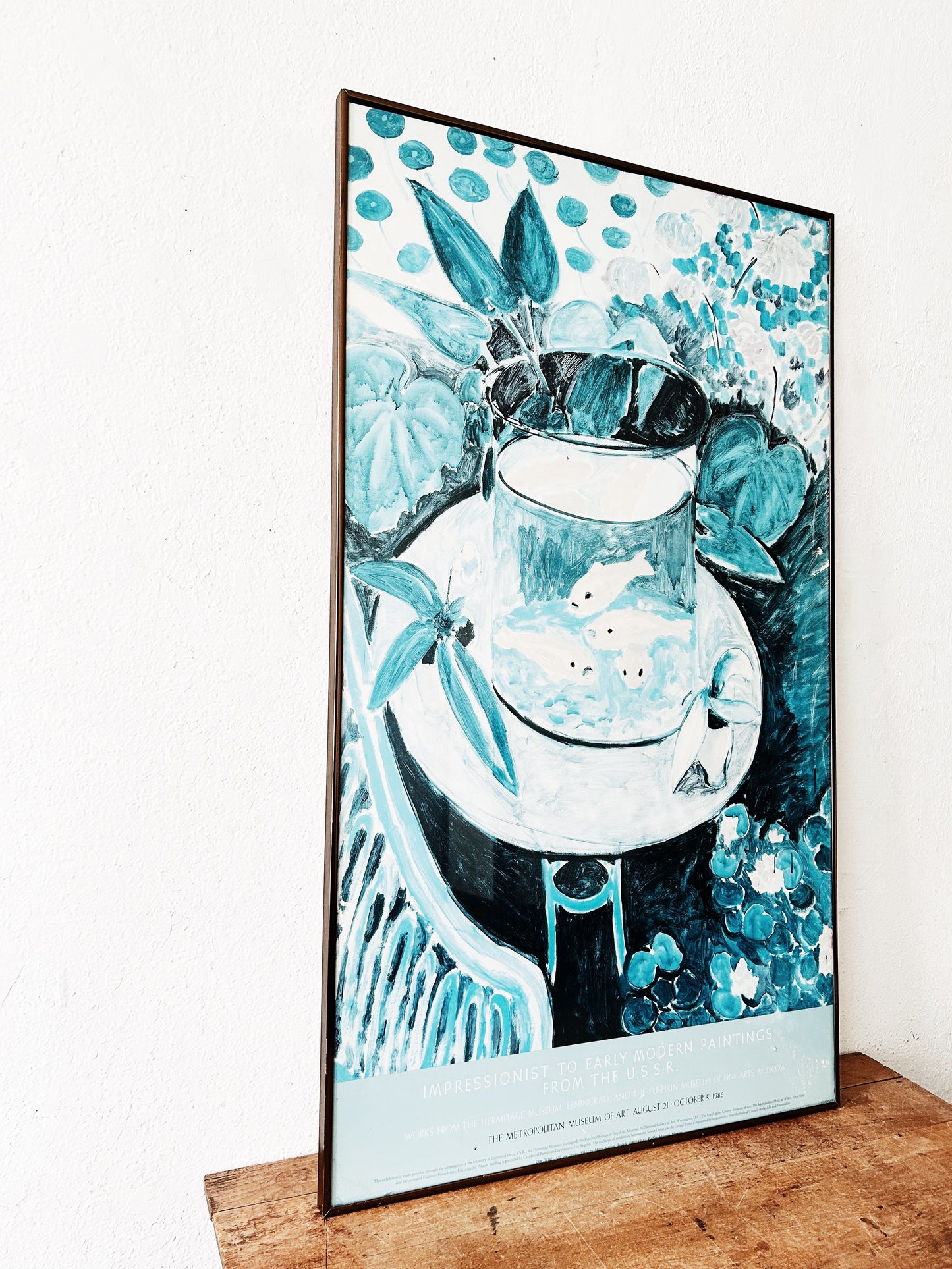 Vintage 1980’s Framed Gallery Poster