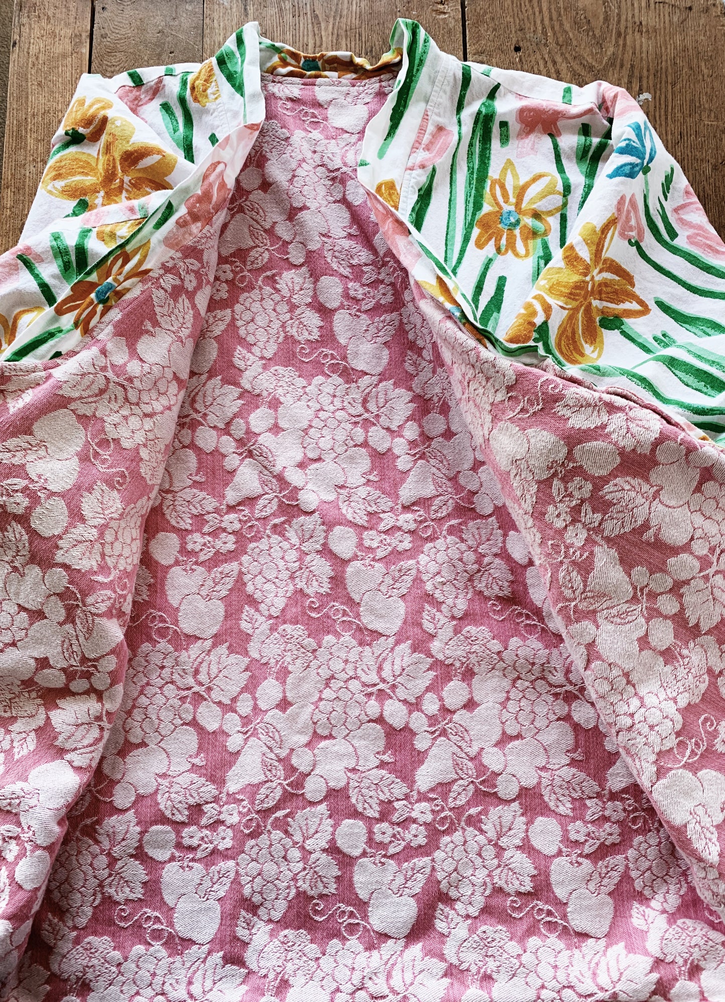 Vintage Floral Cotton Kimono