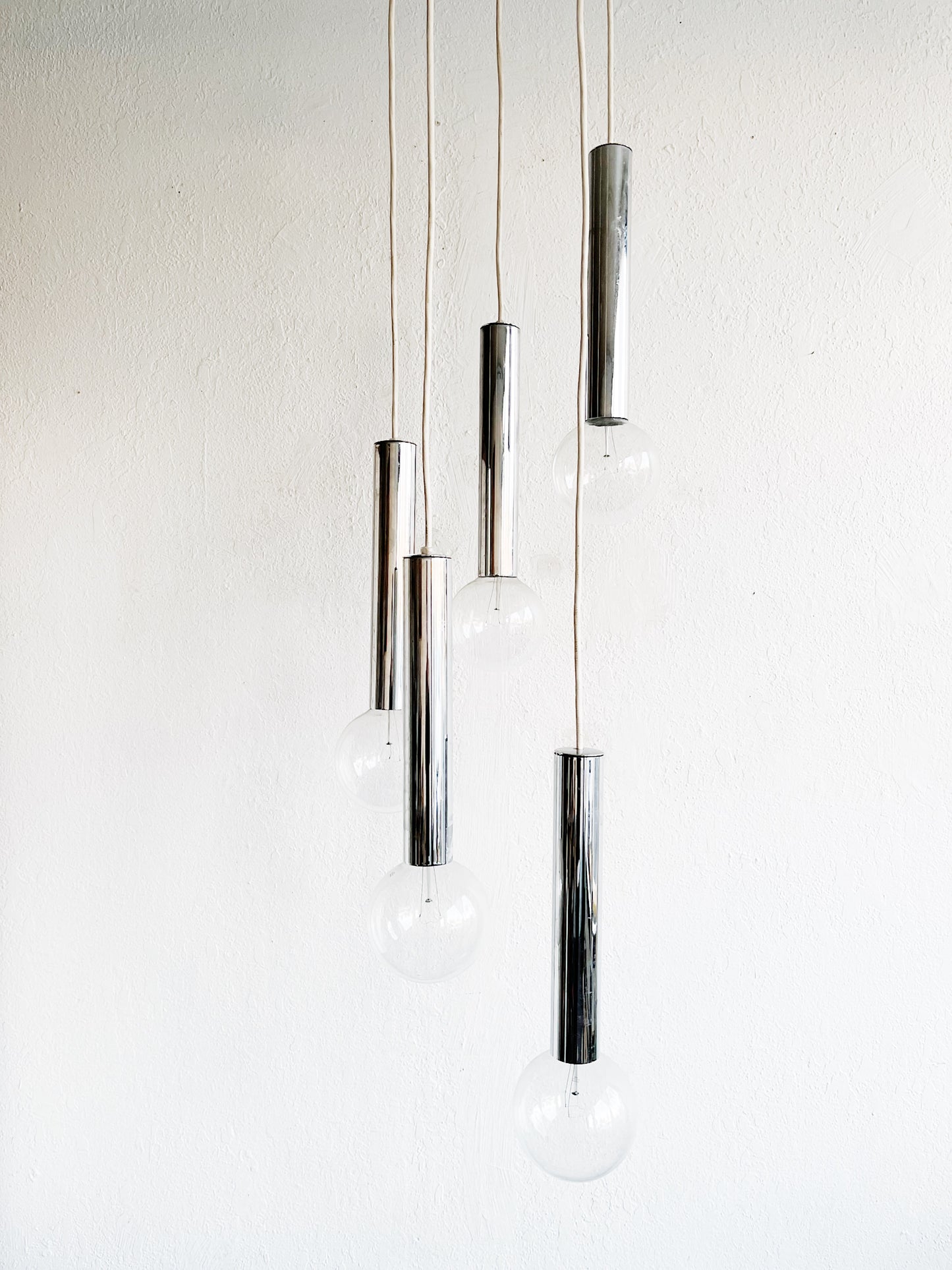 MCM Chrome Cascade Lamp