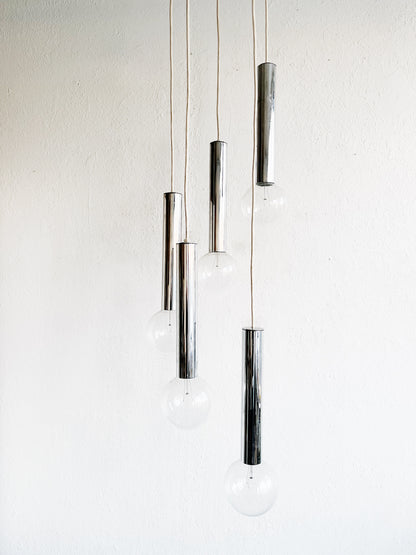 MCM Chrome Cascade Lamp
