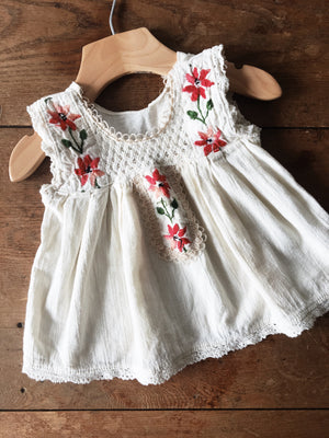 Vintage Embroidered Baby Tunic