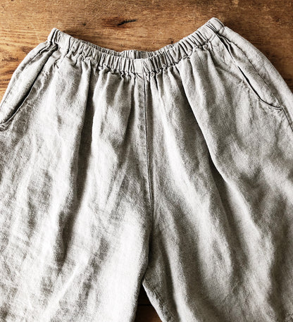 FLAX Linen Easy Shorts with Pockets
