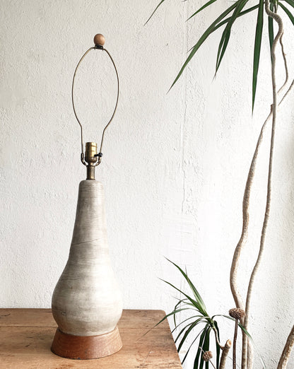 Large Vintage Pottery Lamp