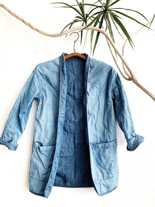 Marine Layer Reversible Quilted Chambray Jacket