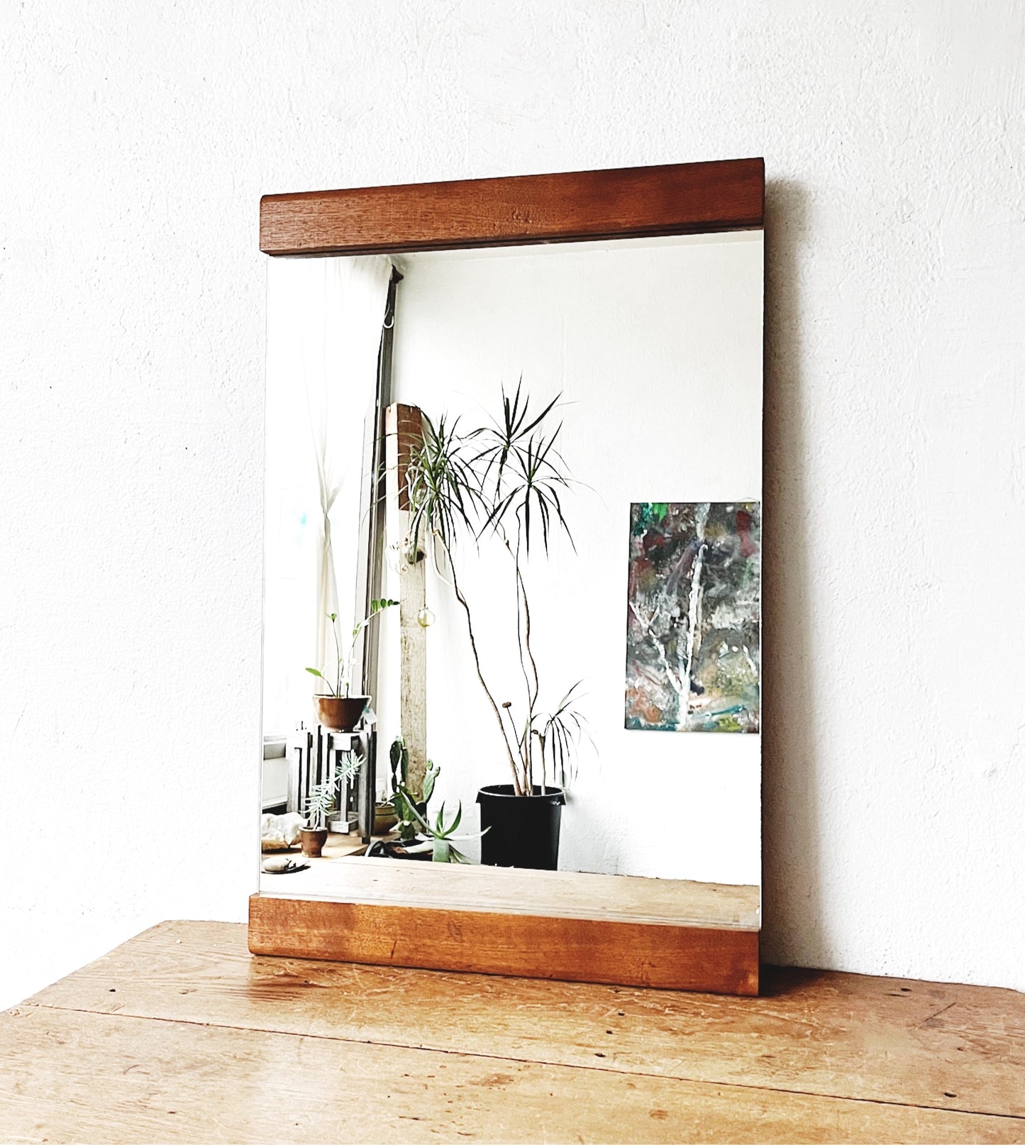 Mid Century Teak Mirror