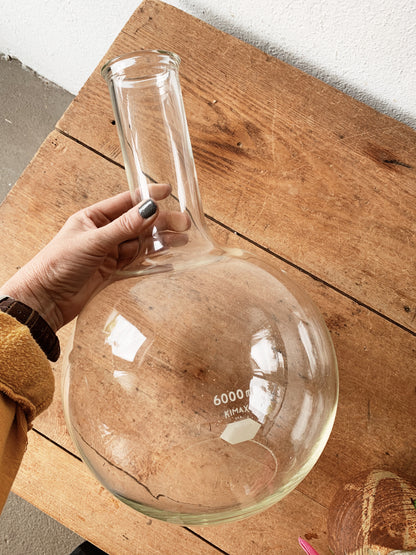 Extra Large 6000 ml Kimax Glass Florence Flask
