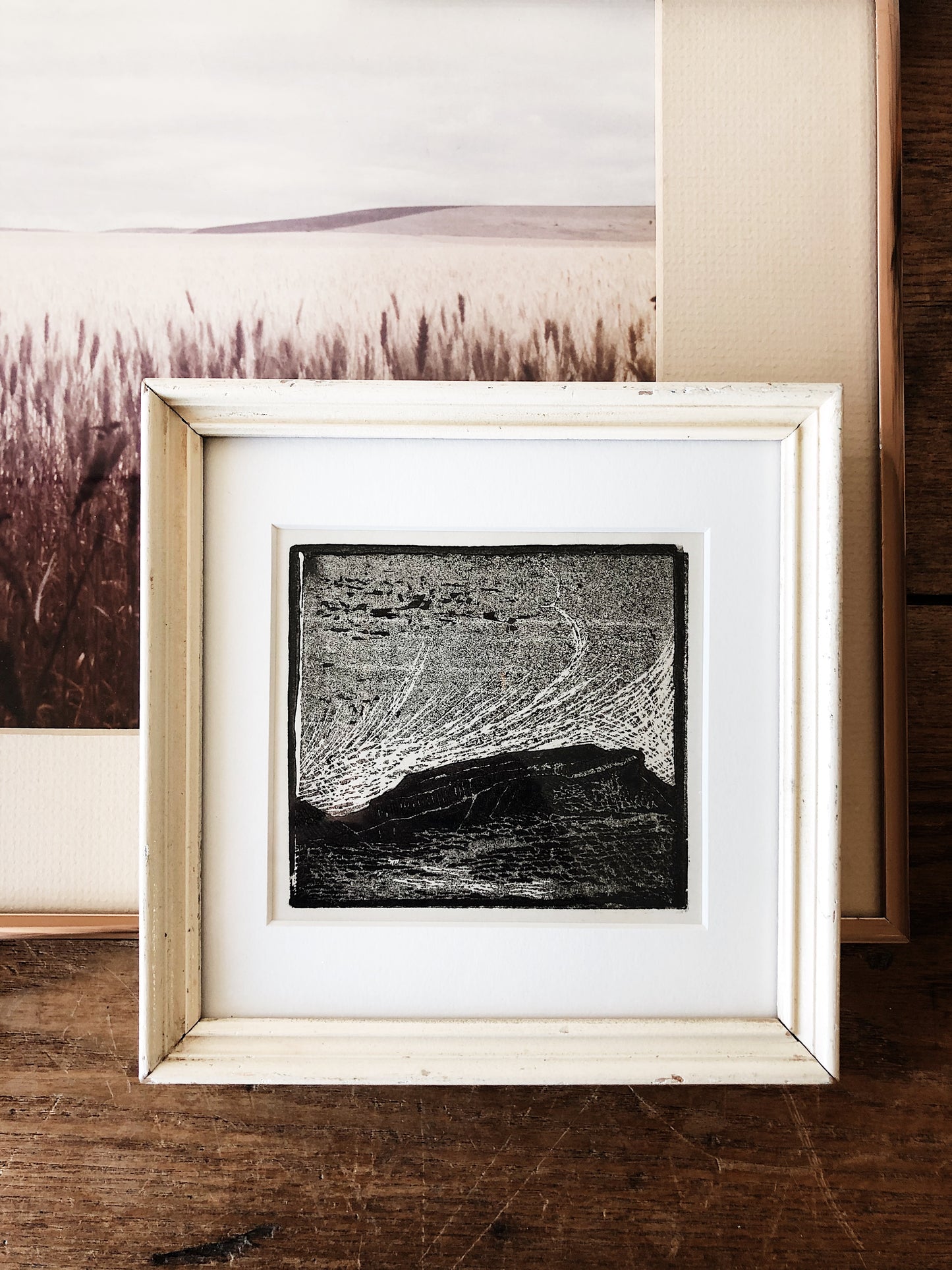 Vintage Woodcut Print