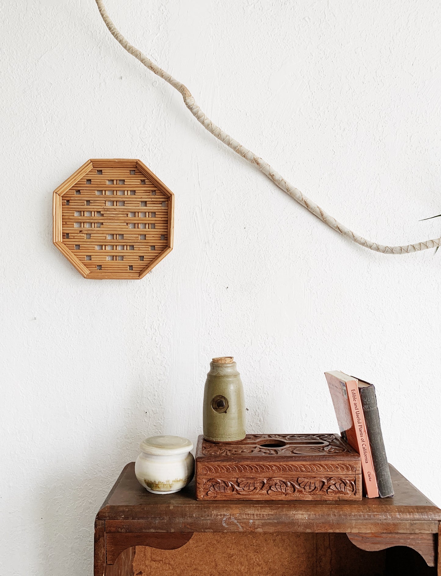 Vintage Carved Wood Box