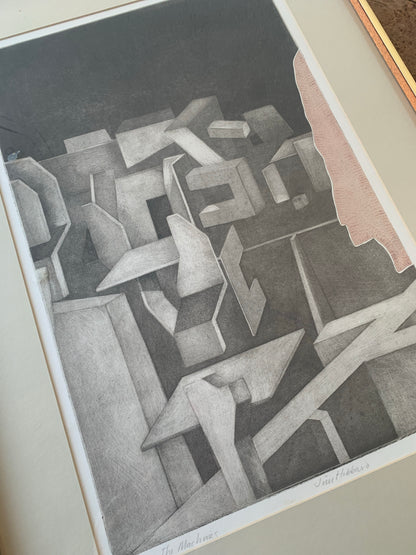 James Hibbard ‘The Machines’ Etching c1974