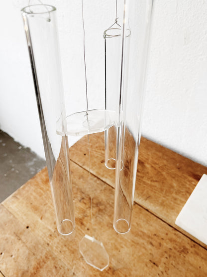 Lucite and Glass Wind Chime