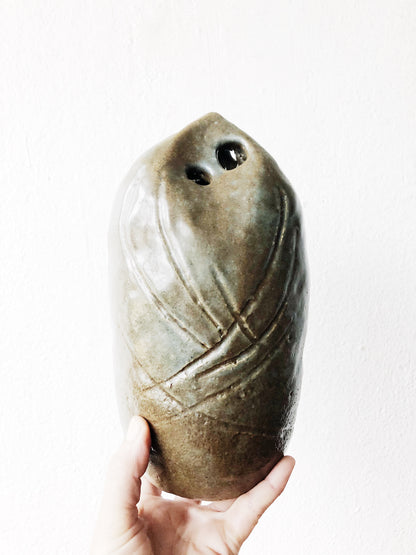 Handmade Brutalist Ikebana Vase