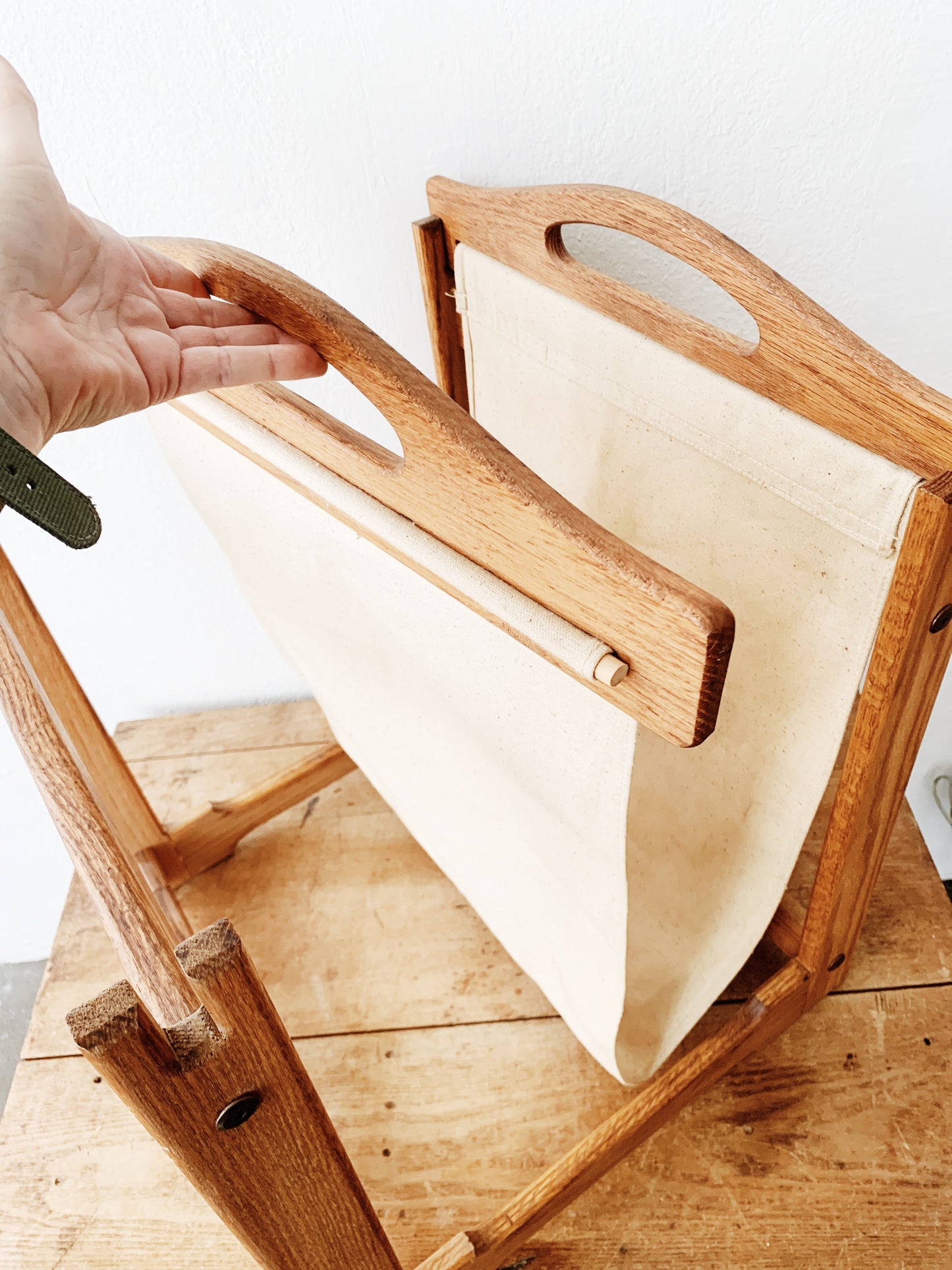 Large Vintage Firewood Holder