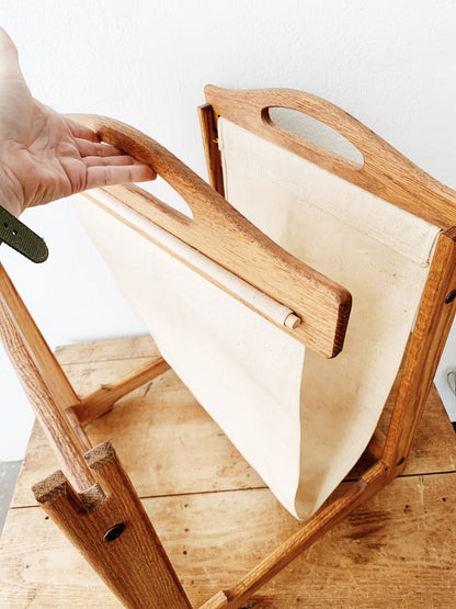 Large Vintage Firewood Holder