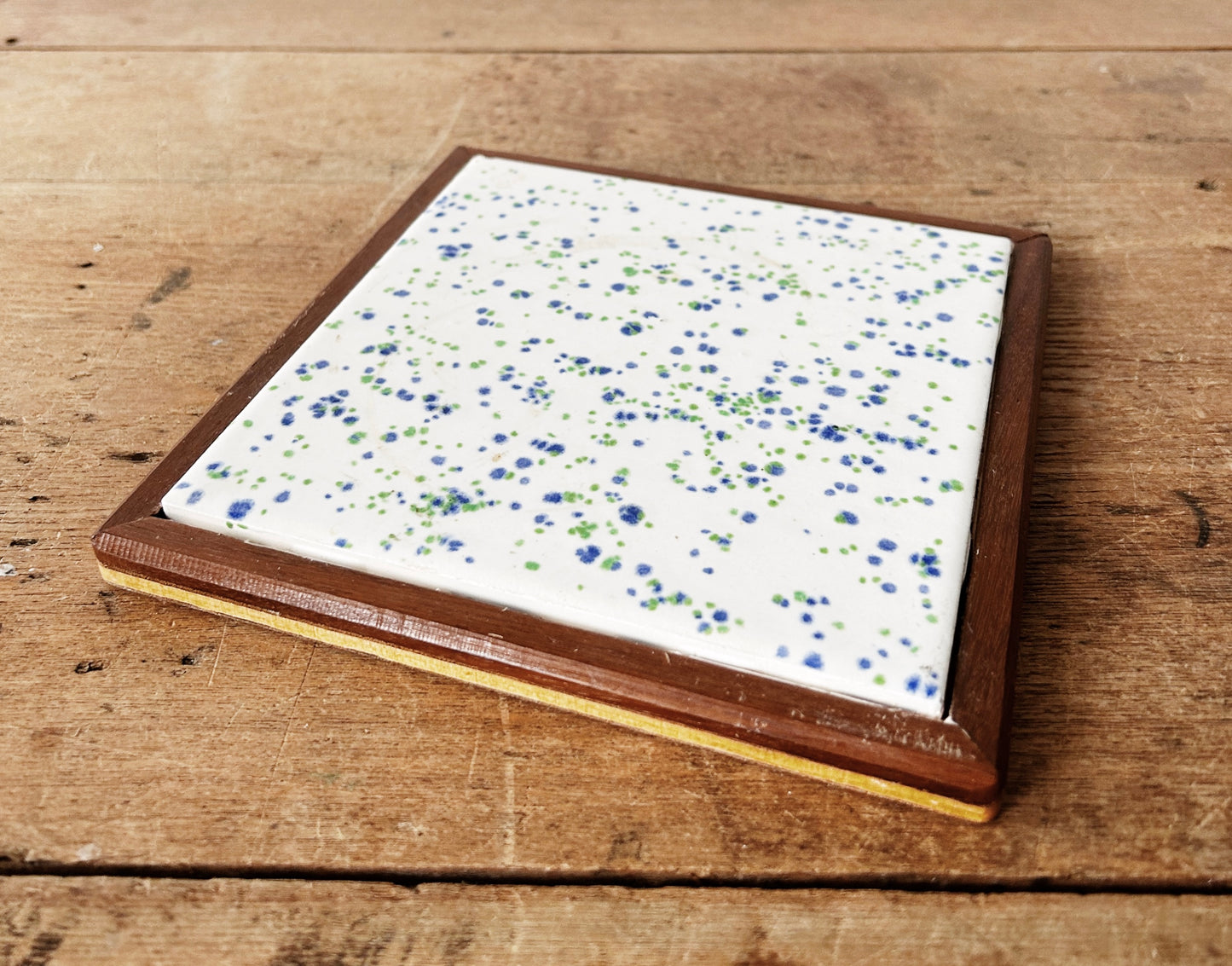 Mid Century Confetti Art Tile Trivet