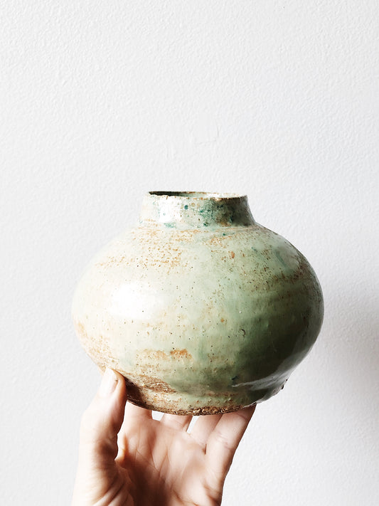Vintage Sea Green Stoneware