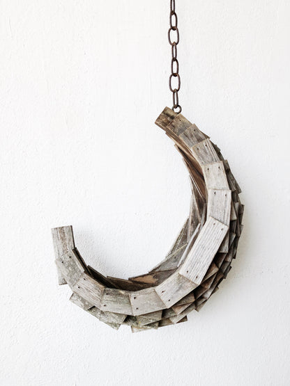 Tramp Art Half Moon Hanger