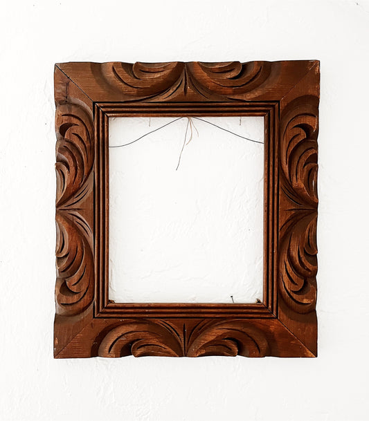 Antique Carved Wood Frame
