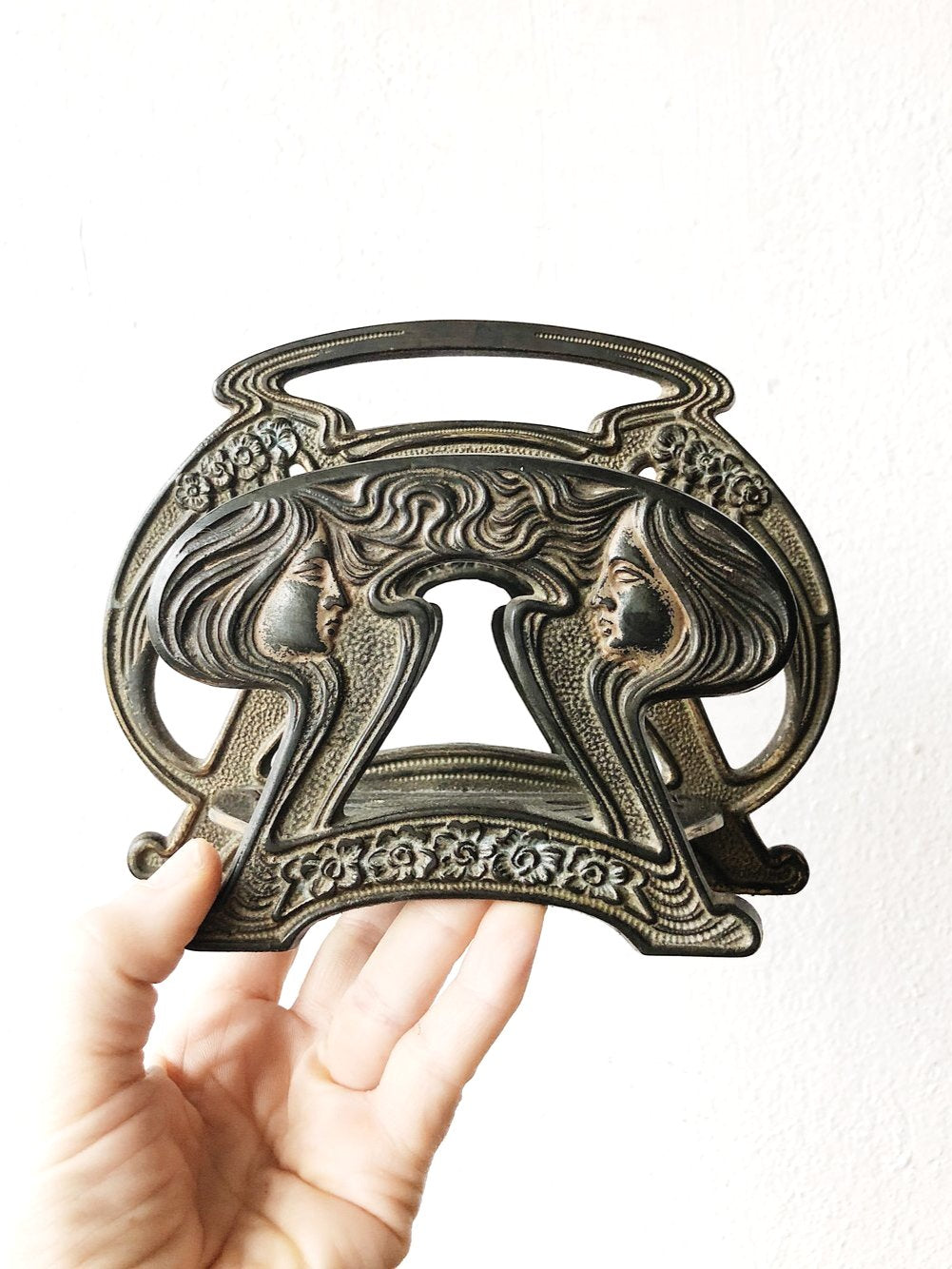 Art Nouveau Bronze Holder