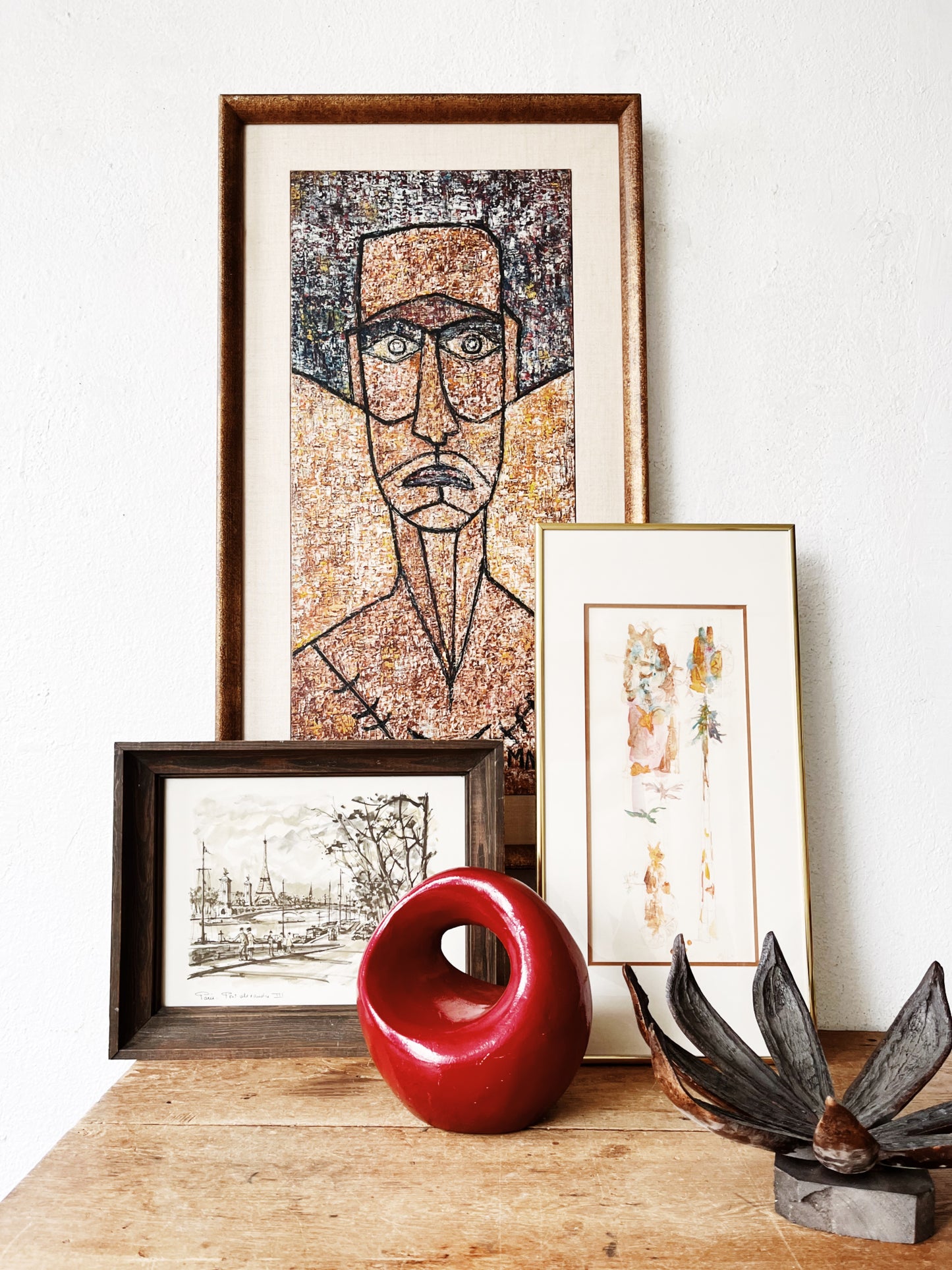 Vintage Ceramic Modernist Sculpture