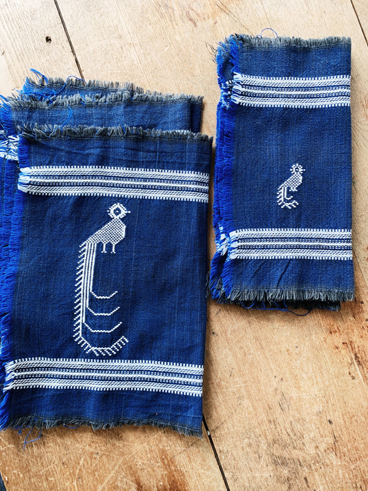 Vintage Embroidered Napkin/Placemat Set