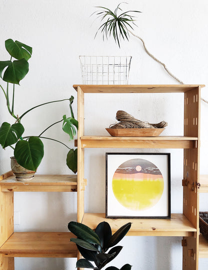 Natural Wood Peg Shelf
