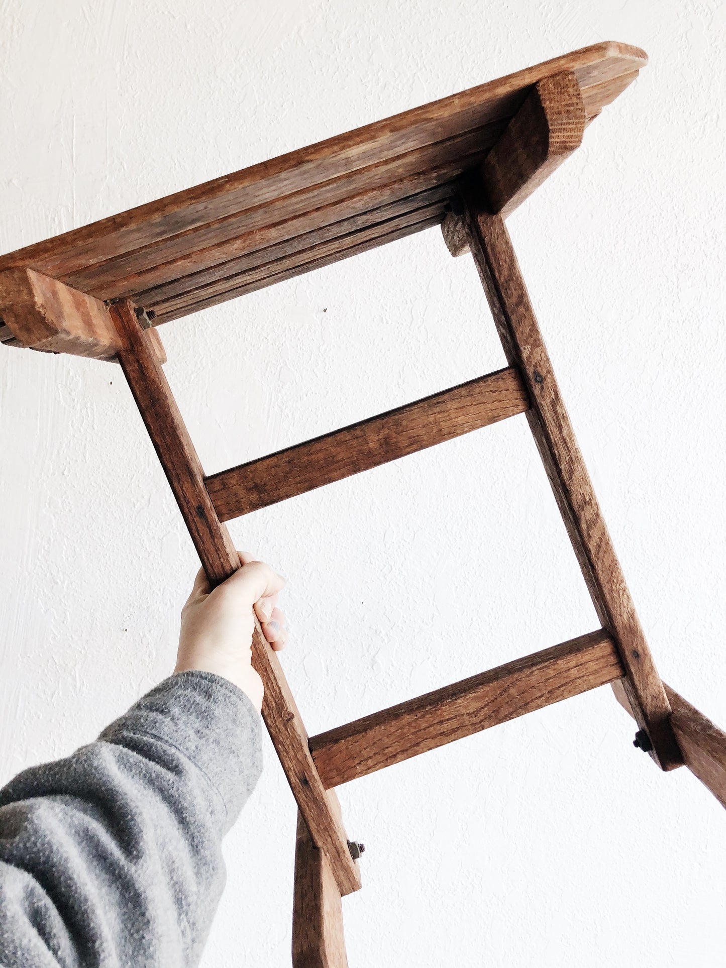 Vintage Slatted Side Table