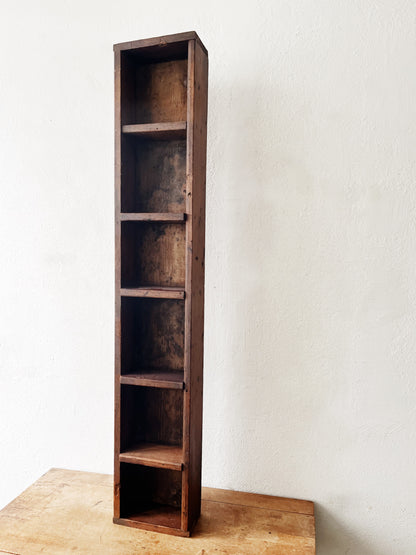 Primitive Cubby Shelf