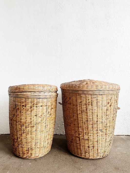 Tall Lidded Basket