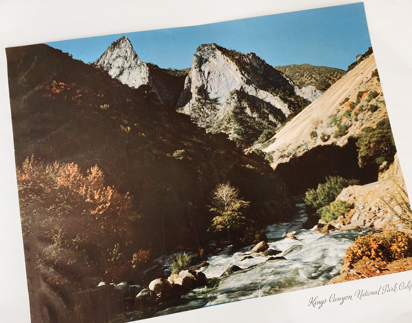Vintage Kings Canyon National Park Print