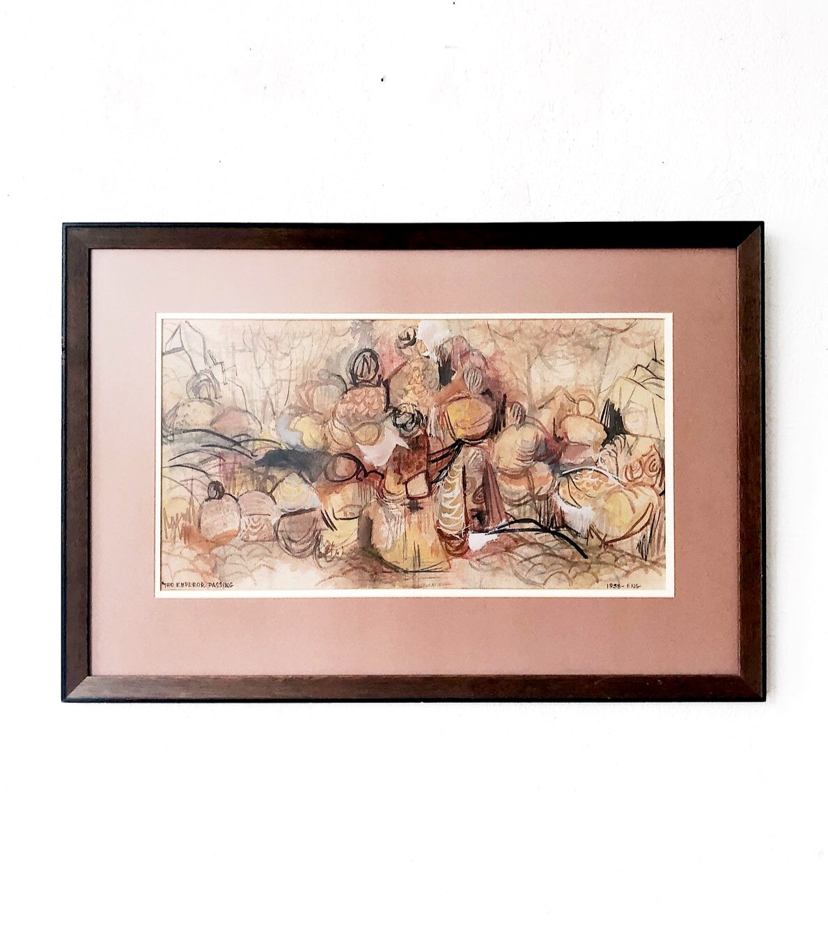 Original N Eng Mid Century Watercolor