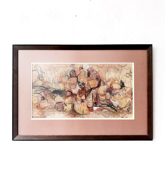 Original N Eng Mid Century Watercolor