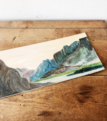 Oblong Landscape on Board