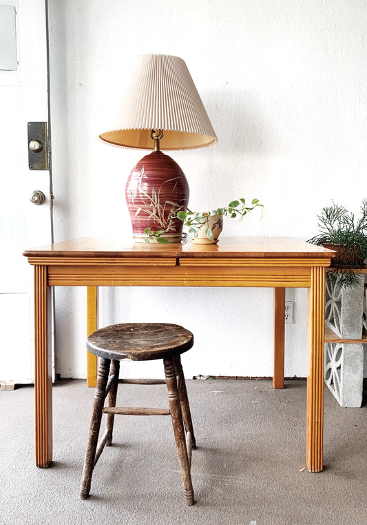 Vintage Expanding Wood Kitchen Table