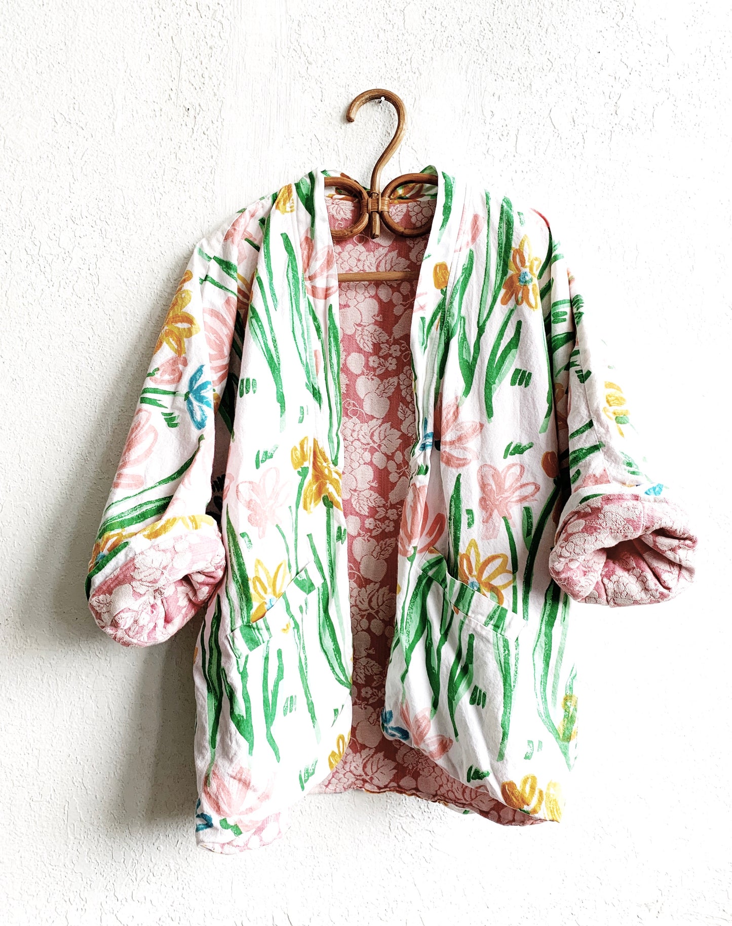 Vintage Floral Cotton Kimono