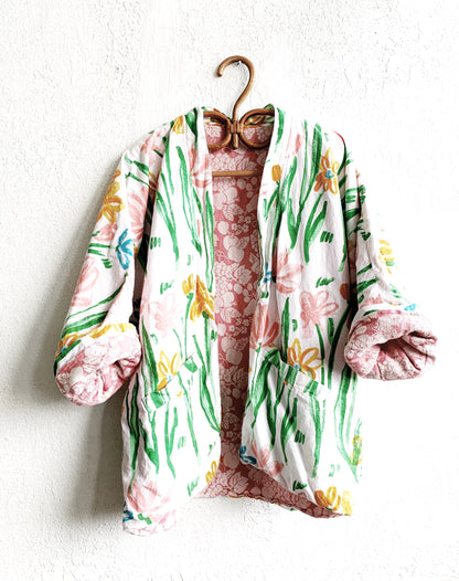 Vintage Floral Cotton Kimono