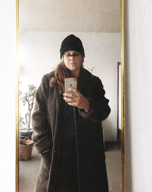 Vintage Teddy Fleece Duster
