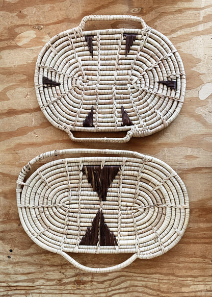 Vintage Flat Coil Baskets