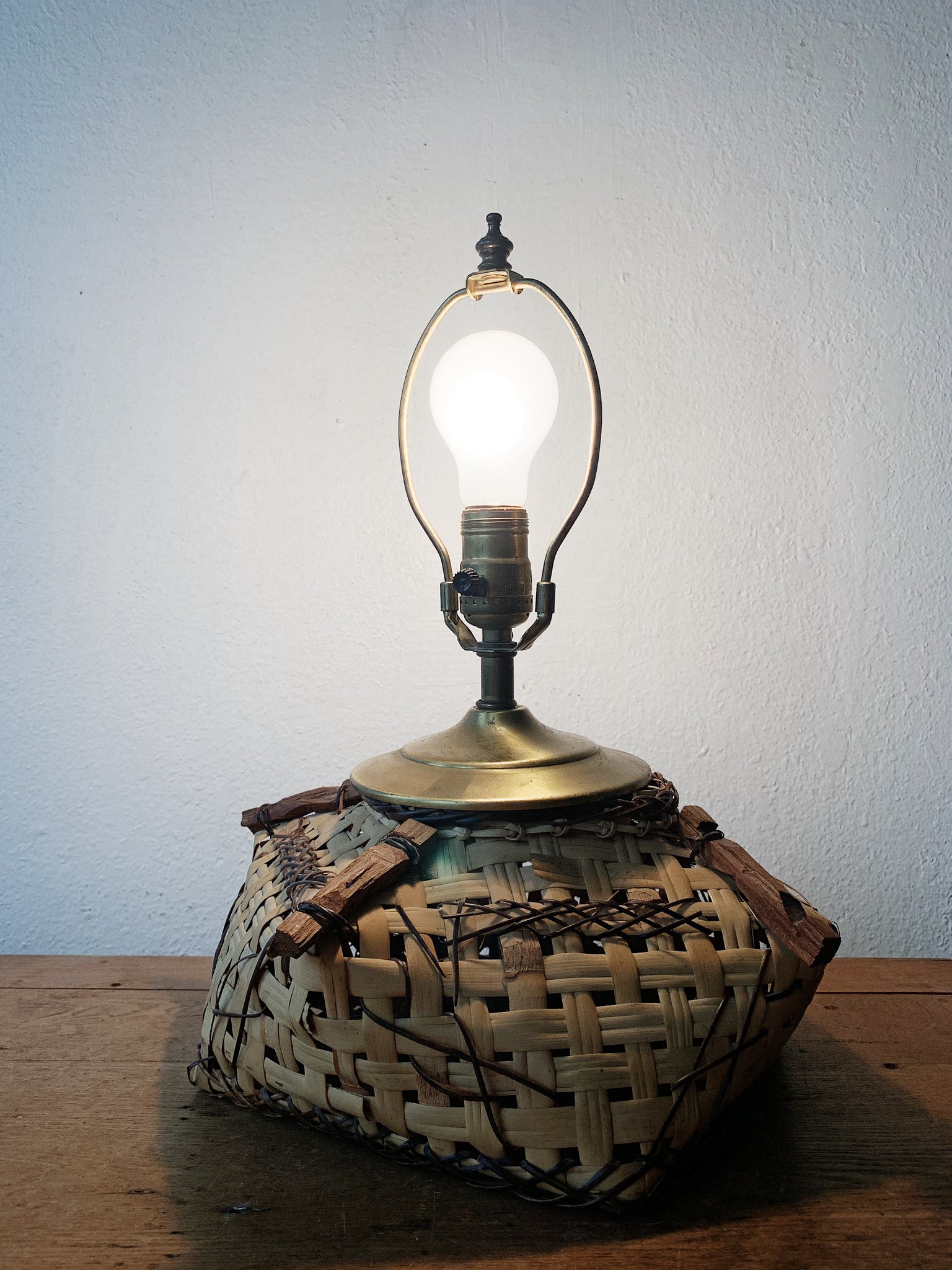 Vintage Basket Lamp