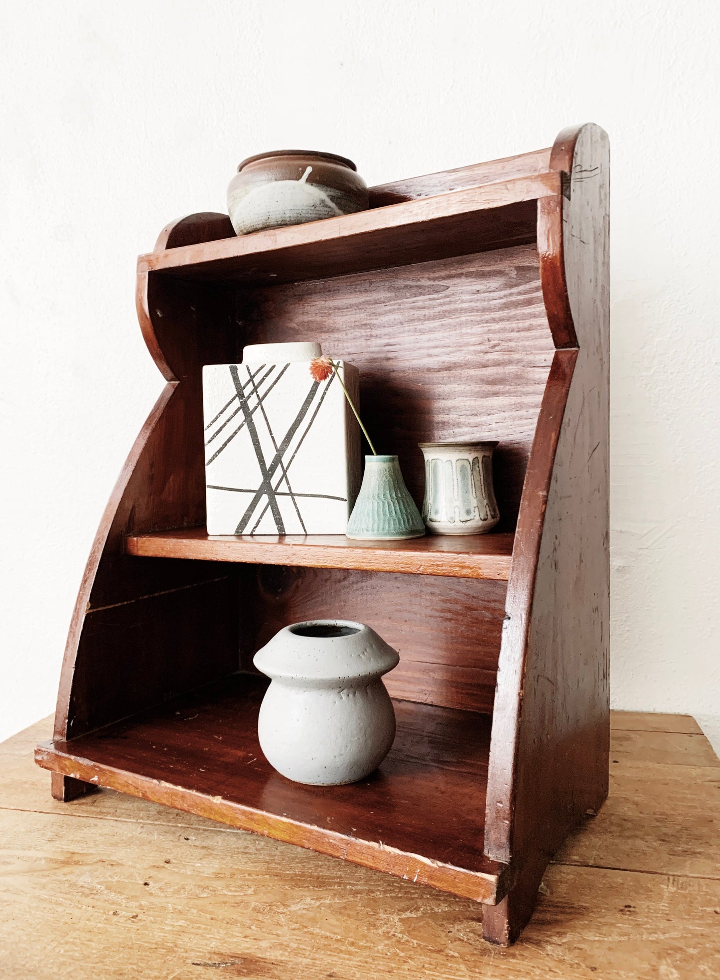 Vintage Handmade Wood Shelf
