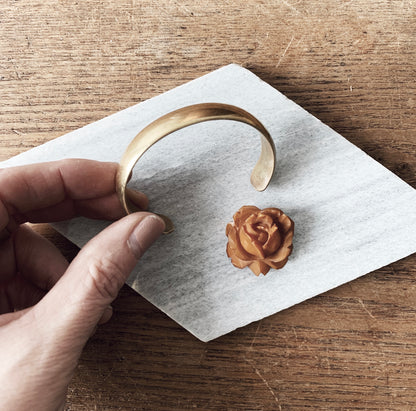 Vintage Solid Brass Cuff