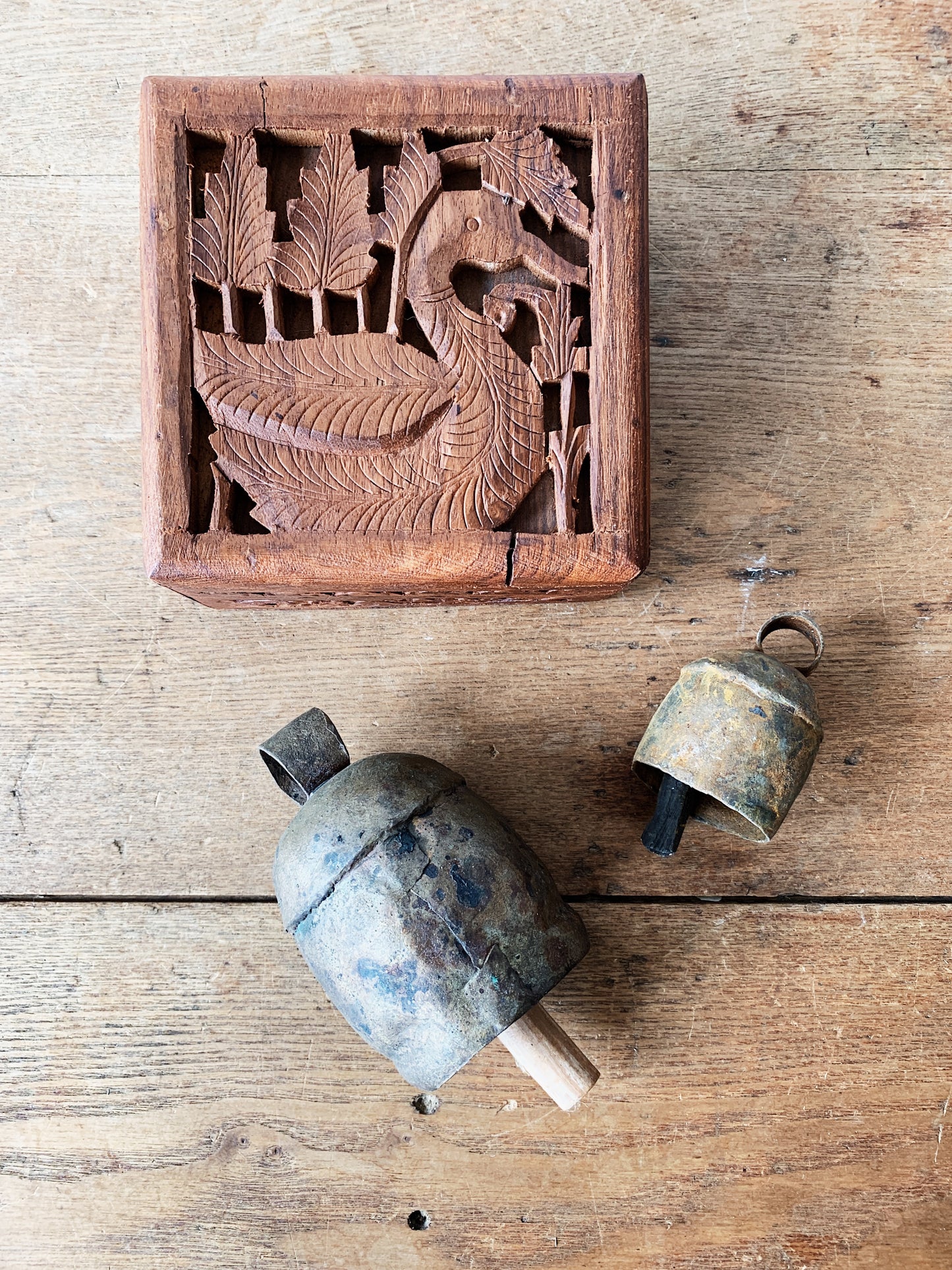 Vintage Brass Temple Bells