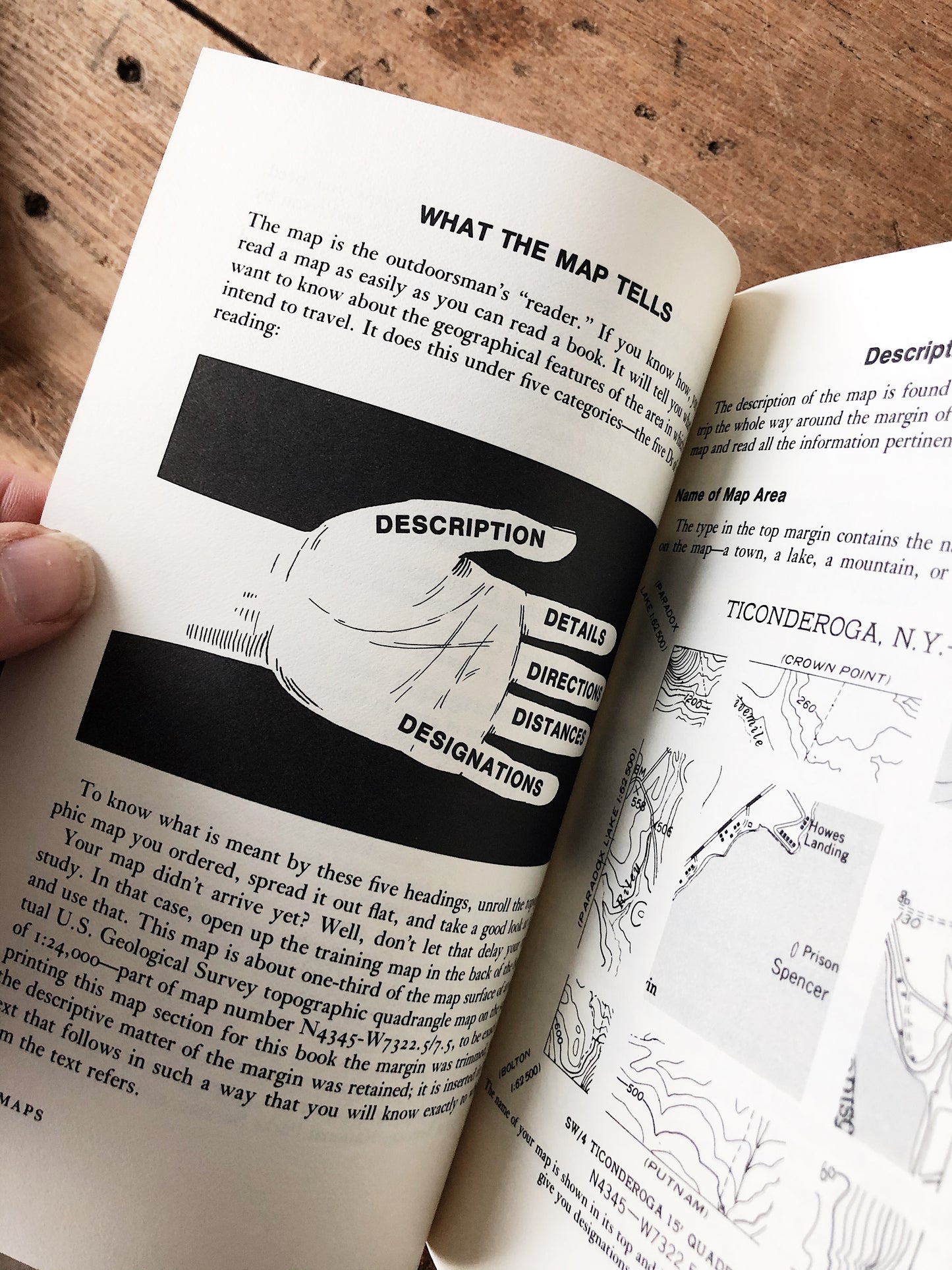 Vintage Map and Compass Guide