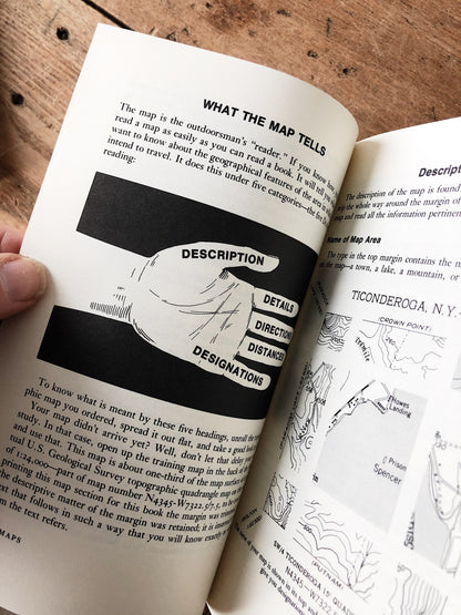 Vintage Map and Compass Guide