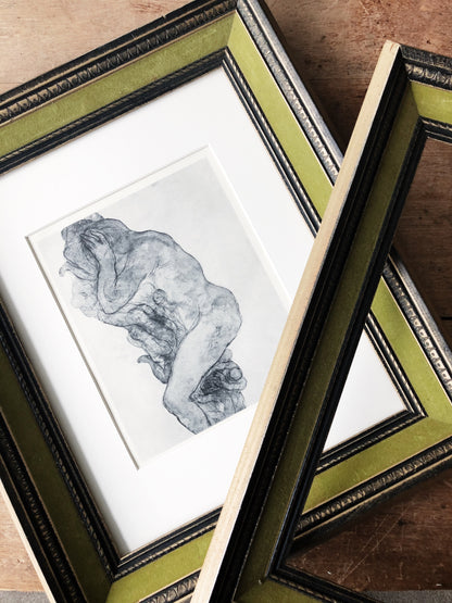 Mid Century Velvet Frame