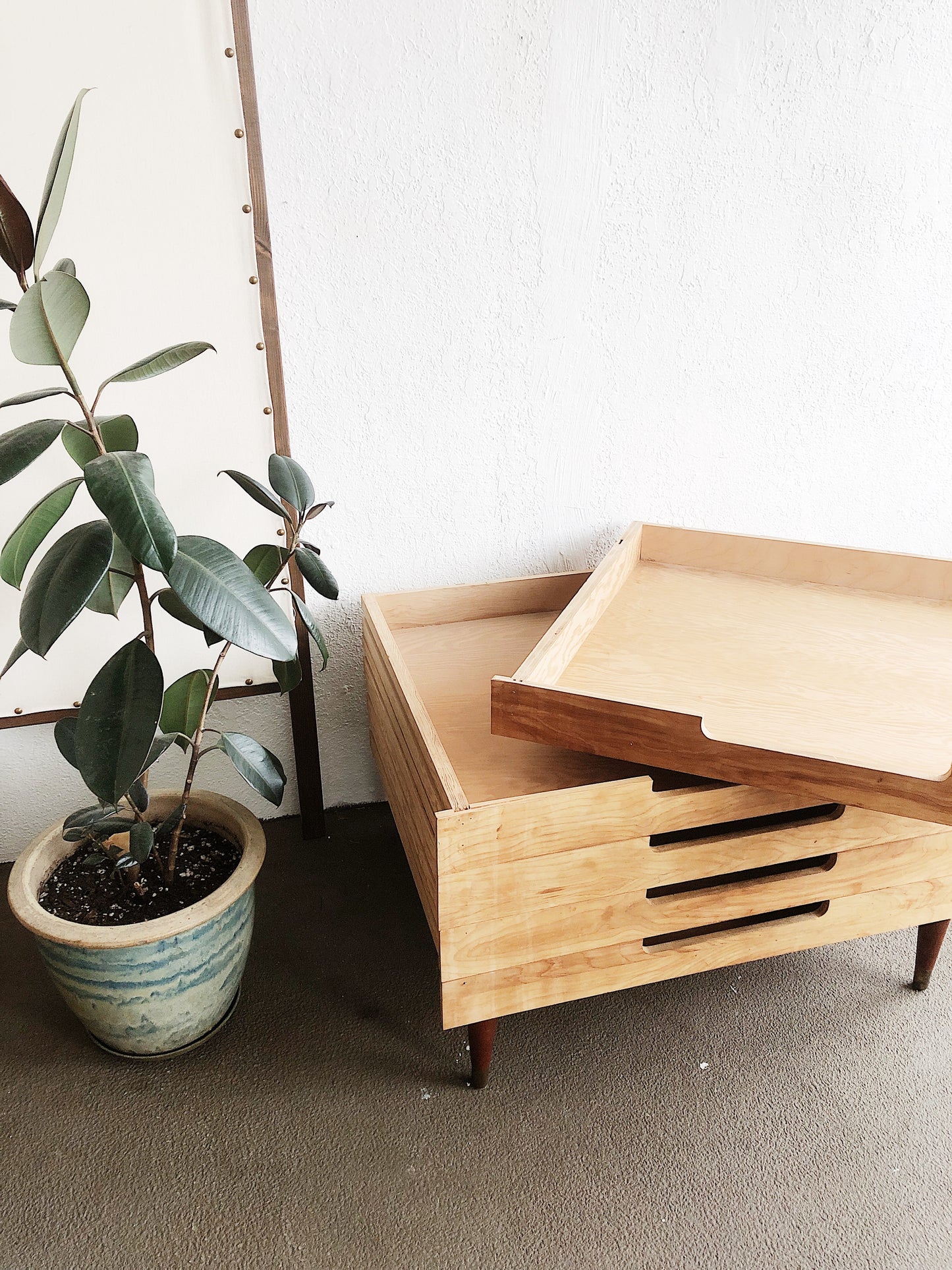 Mid Century Stacking Flat File