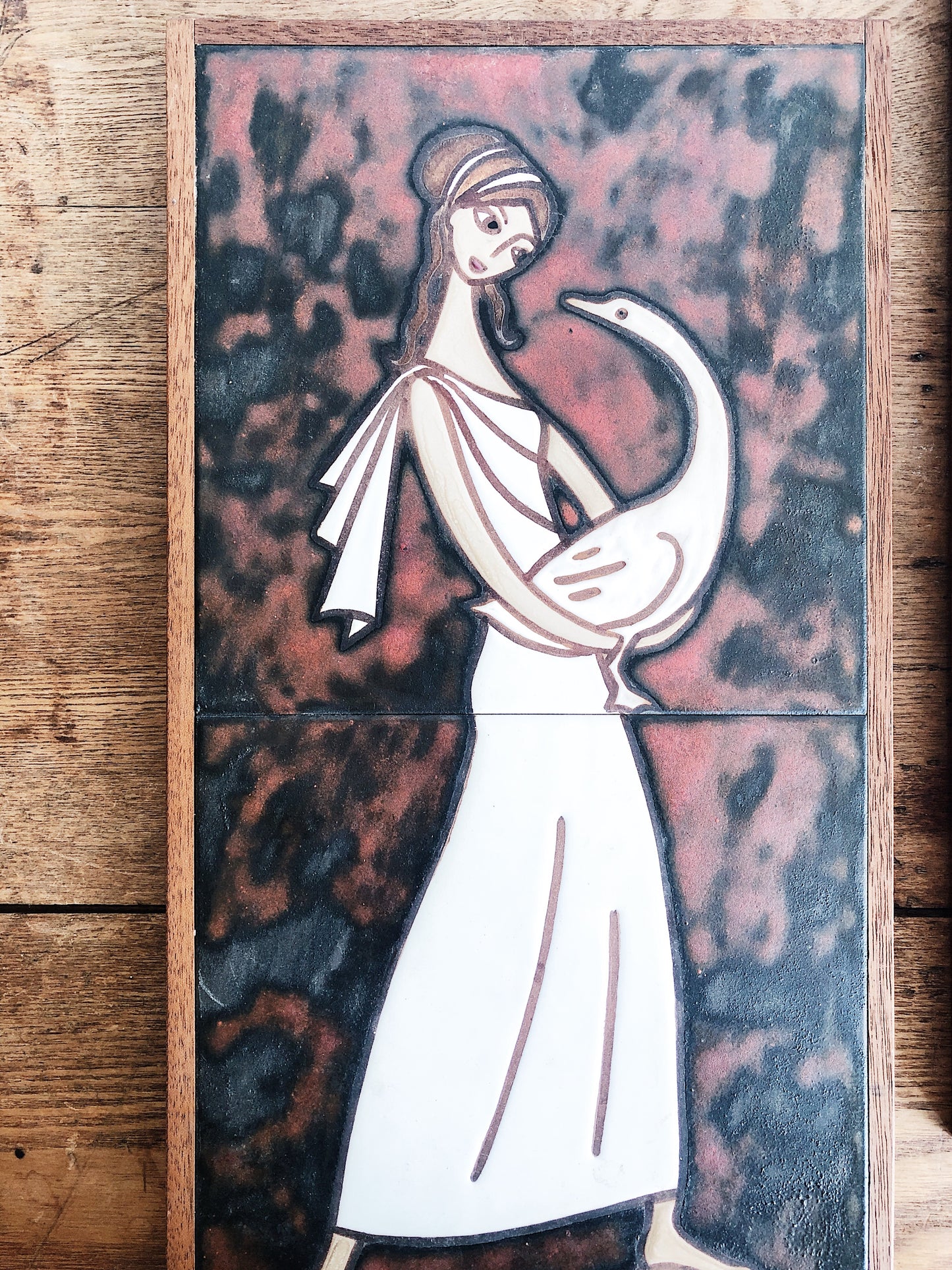 Vintage Folk Tile Art